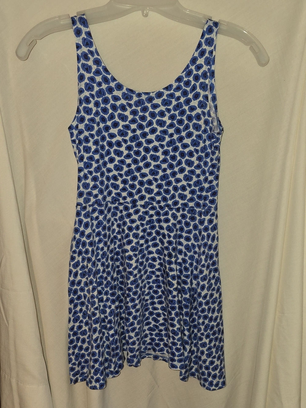 H&M Blue Floral Tank Mini Dress